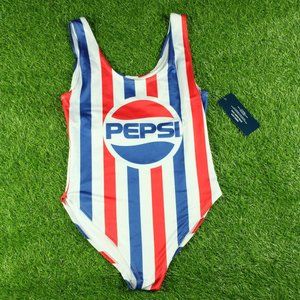 Ladies Pepsi Swimsuit One Piece Size L Pepsi Logo